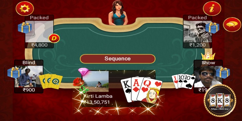Detailed Rules of Teen Patti 8K8
