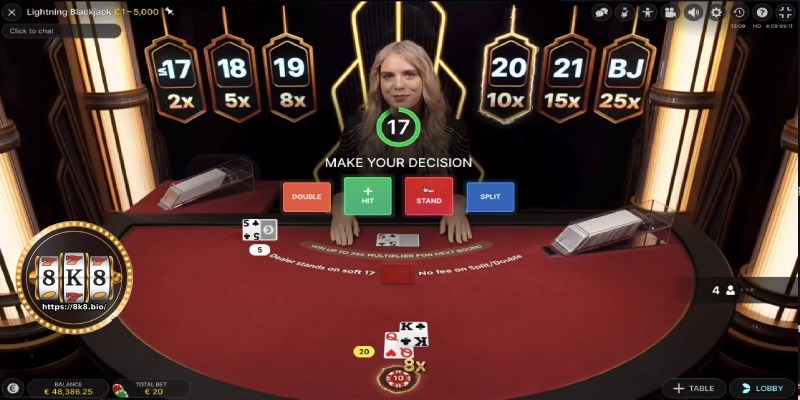 Step 3: Choose a live casino game
