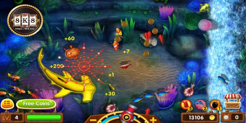 3D fish shooting game